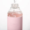 GLASS WATER BOTTLE - BLUSH