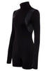 Contour Long Sleeve Romper BLACK