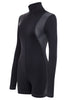 Contour Long Sleeve Romper GUNMETAL