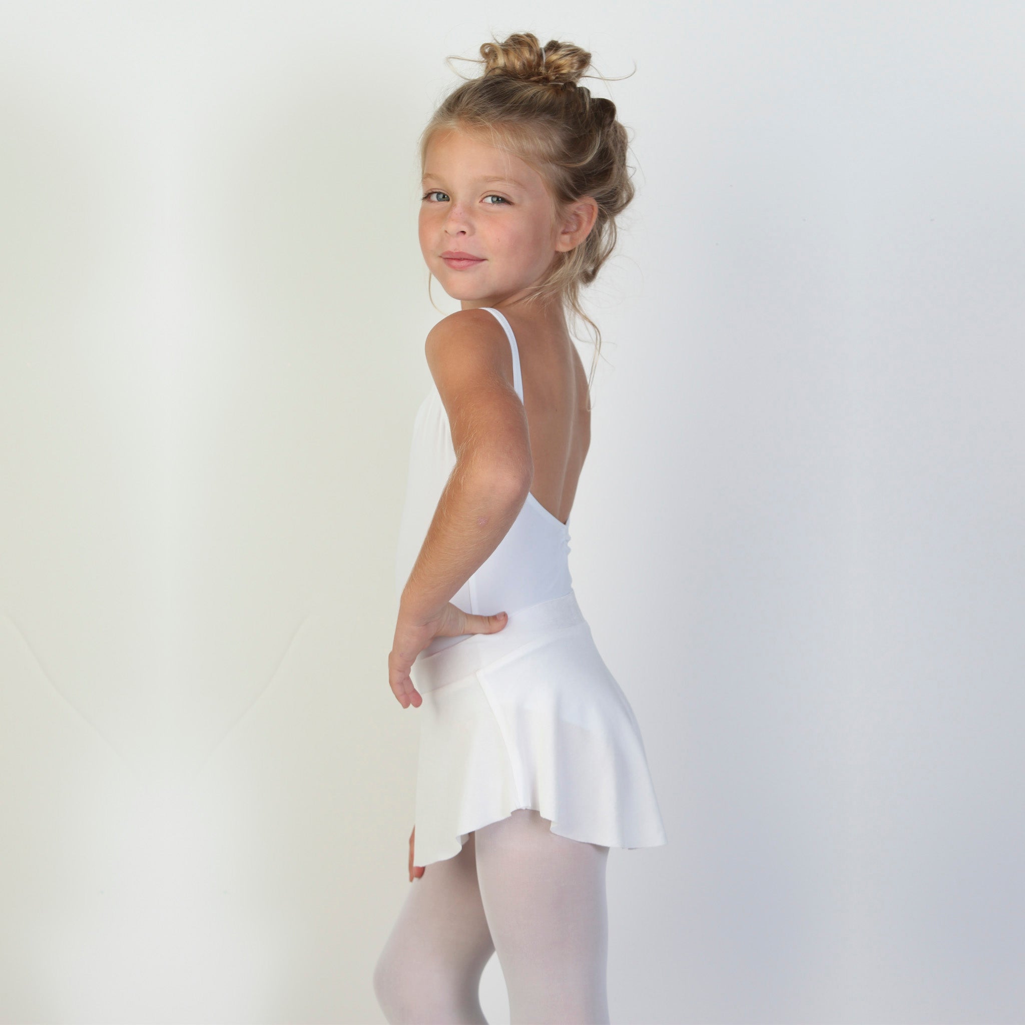 Classic White Ballet Skirt for Kids